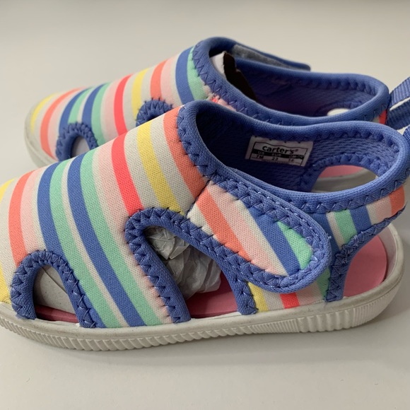 Carter’s girls Water shoes/sandal size 6 or 7 multi color - Picture 2 of 15